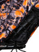 Orange 1970s Skull Lace Spaghetti Strap Bodysuit