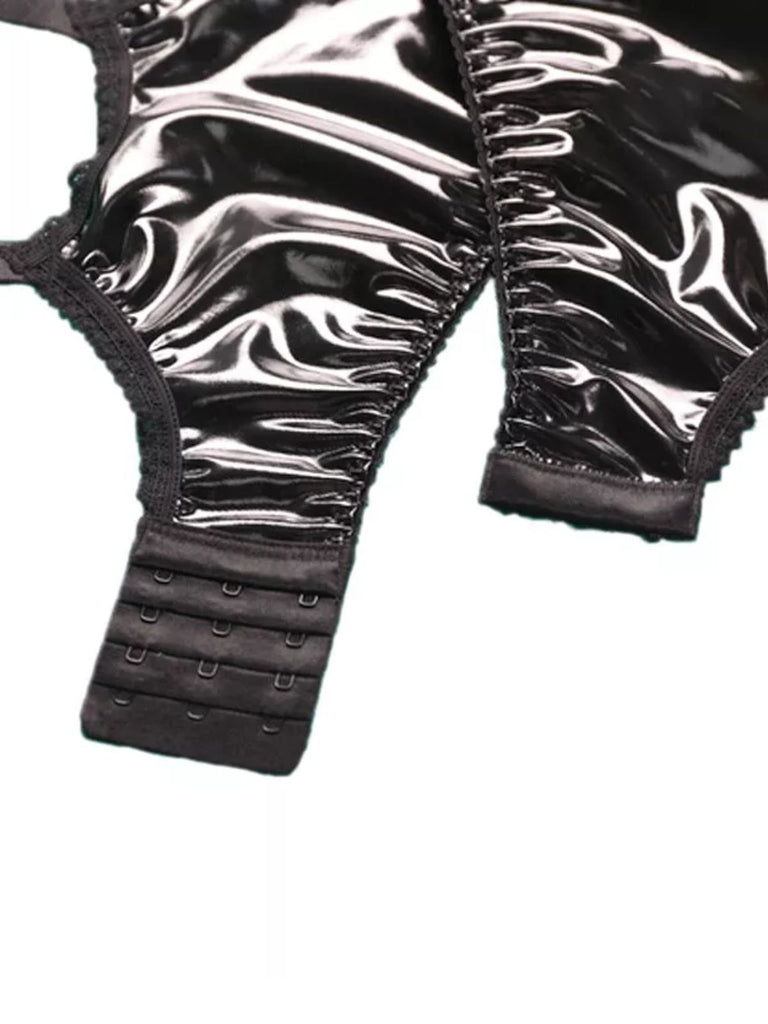 PU Leather Metal Gourd Buckle Stockings Accessories