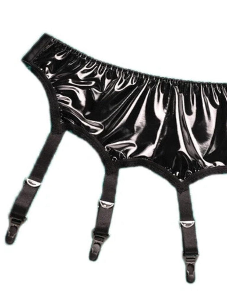 PU Leather Metal Gourd Buckle Stockings Accessories