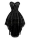 1980s Punk Strapless Lace Gothic Corset Dress