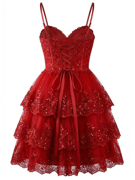 white christmas dresses 1980s Slip Sequin Lace Tiered Tulle Corset Dress