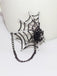 Halloween Diamond Spider Web Gothic Brooch