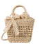 Vintage Boho Bow Straw Handbag