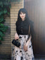 Black 1950s Butterfly Patchwork Vintage Dress