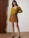 Brown 1980s Button Pocket High Waist A-Line Skirt