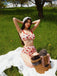 Lace Strawberry Cami Tankini Set