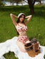 Lace Strawberry Cami Tankini Set