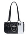 Vintage Black Cross Chain Shoulder Bag