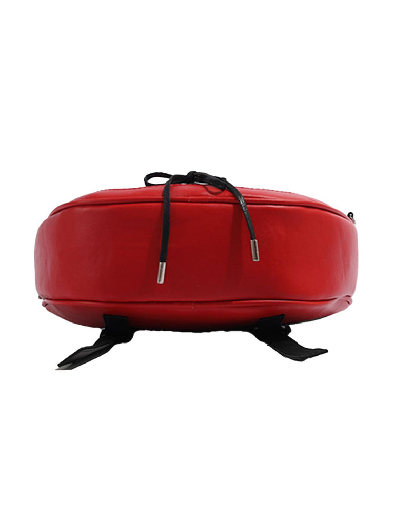 Gothic Apple Corset Bow Leather Crossbody Bag