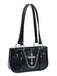 Vintage Black Cross Chain Shoulder Bag