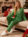 1950s Christmas Candy Cane Pajama Set