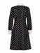 Black 1940s Wednesday Addams Style Dress