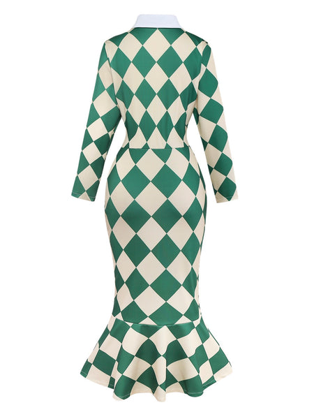 green emerald velvet dress Sophia Cowl Neck Fishtail Satin Midi Dress main image 1