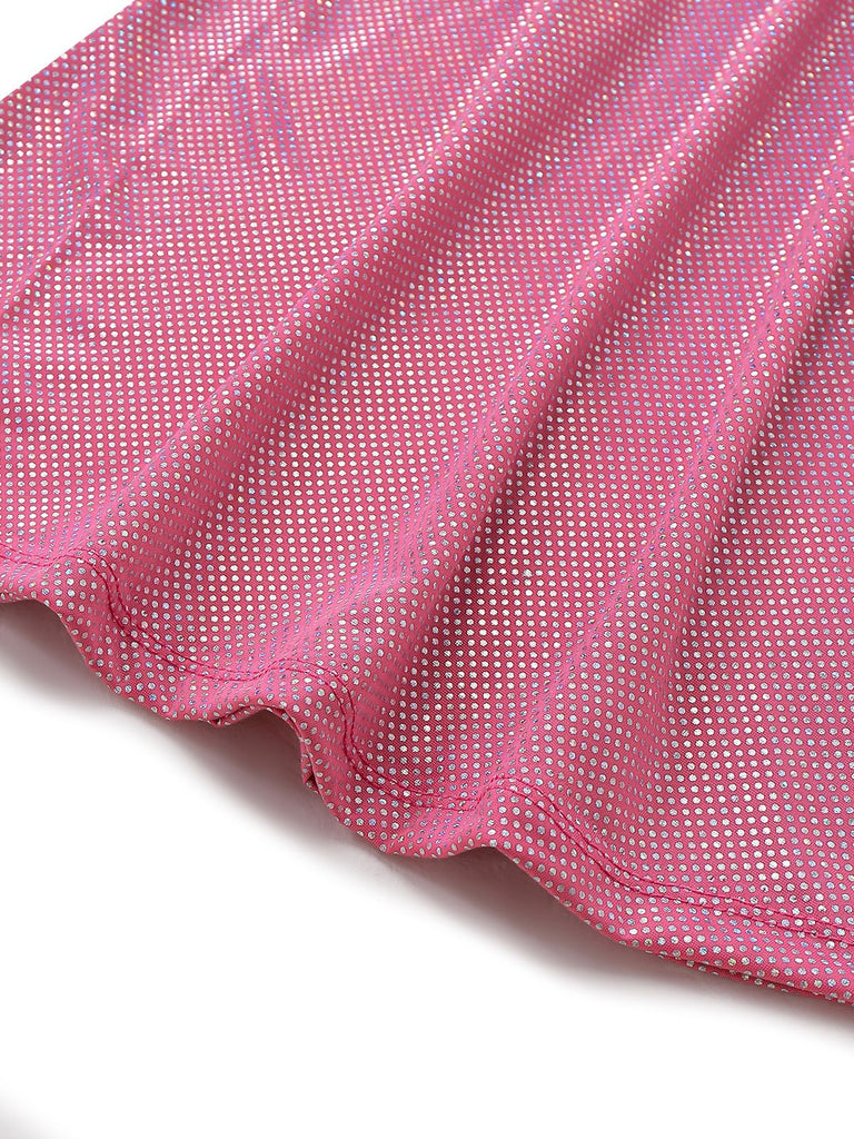 1970s Sheer Solid Deep V-Neck Flare Jumpsuit