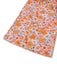 Orange 1970s Floral Print Wide Leg Jumpsuit