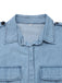 Light Blue 1950s Denim Button Lapel Romper