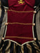 Wine Red 1970s Halloween Velvet Pirate Captain Dress