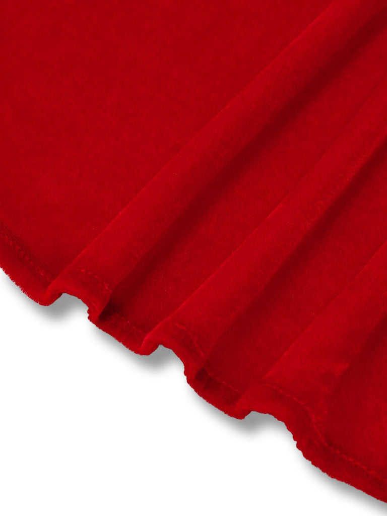 1950s Solid Lace Velvet Patchwork Cape