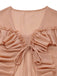 1970s Boho Cascading Ruffles Solid Blouse