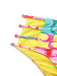 Multicolor 1960s Lace-up Rainbow Halter Bikini Set