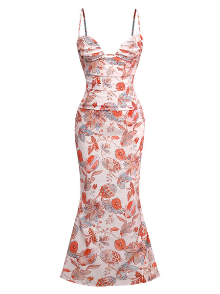 chinese dress ladies Bloom and Own It Floral Strappy Maxi Dress main image 0
