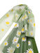 Green 1950s Daisy Mesh Swing Dress