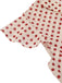 1950s Red Polka Dot Fly Sleeve Blouse