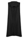 Black 1950s Solid Color Bat Cloak
