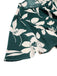 Green 1940s Floral Pleated Belt Dress
