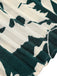 Green 1940s Floral Pleated Belt Dress