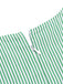 Mint Green 1950s Striped V-Neck Dress
