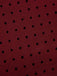 Wine Red 1950s Polka Dots Drop Shoulder Belt Dress