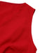 Red 1950s Heart Bow Sleeveless Dress