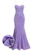 Lavender 1920s Sequined Corset Mermaid Dress