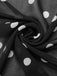 Black 1930s Polka Dot Mermaid Dress