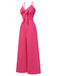 1950s Chest Bow Spaghetti Strap Jumpsuit