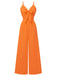 1950s Chest Bow Spaghetti Strap Jumpsuit