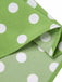 Green 1950s Polka Dot Lace Binding Dress