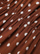 Coffee 1940s Crew Halter Polka Dot Dress