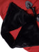1950s Red And Black Fur Collar Coat