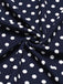 Blue 1940s Lace Patchwork Polka Dots Dress