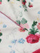 Multicolor 1950s Back Bow Antique Floral Dress