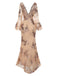 1930s Deep V-Neck Mesh Sequined Maxi Dress