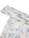 Blue 1930s Off-Shoulder Floral Ruffles Hem Dress