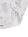 Blue 1930s Off-Shoulder Floral Ruffles Hem Dress