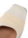 White Pearl Strap Chunky Heel Shoes