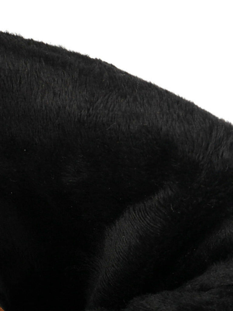 Vintage Solid Buckle Ruched Chunky Heels Boots