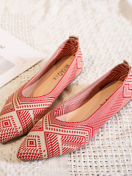 quilted flat shoes