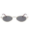 Vintage Diamond-Encrusted Oval Frame Sunglasses