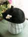 Vintage Pearl Decor Mesh Berets Woolen Hat